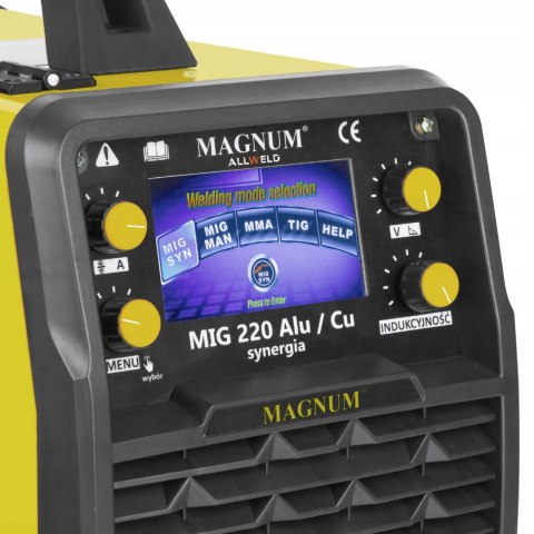 Półautomat spawalniczy MIG/MAG, MMA, TIG Magnum 40-200 A 230 V