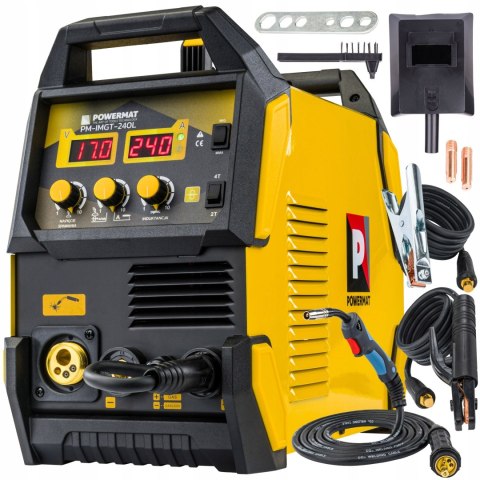 SPAWARKA INWERTEROWA INWERTOROWA MIGOMAT PÓŁAUTOMAT MIG MAG MMA TIG 240A