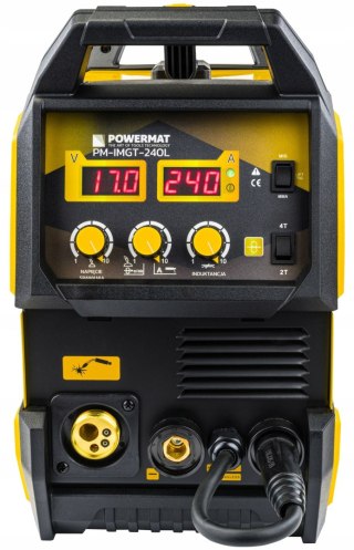 SPAWARKA INWERTEROWA INWERTOROWA MIGOMAT PÓŁAUTOMAT MIG MAG MMA TIG 240A