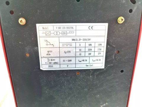 SPAWARKA INWERTOROWA IDEAL V-ARC 225 DIGITAL SPAWARKA INWERTOROWA IDEAL V-ARC 225 DIGITAL