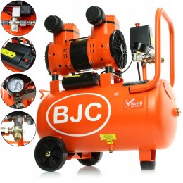 SPRĘŻARKA POWIETRZA KOMPRESOR BEZOLEJOWY 24L CICHY 230V BJC 1500W