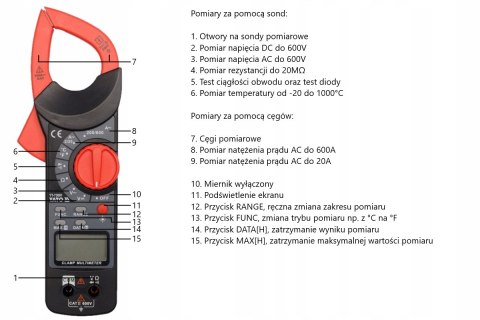 Multimetr cęgowy Yato YT-73091
