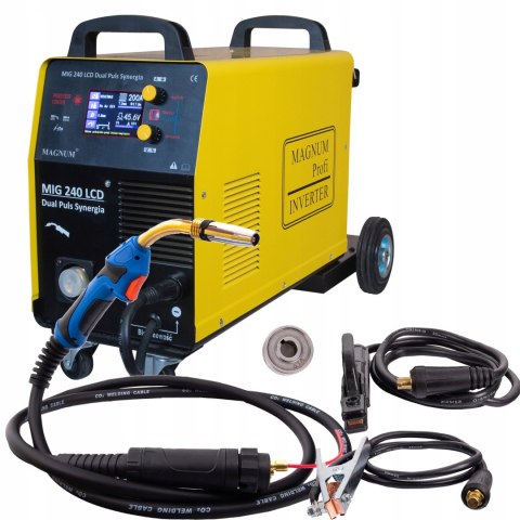 SPAWARKA MIGOMAT MAGNUM MIG 240 DUAL PULS LCD 3w1