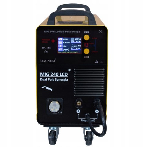 SPAWARKA MIGOMAT MAGNUM MIG 240 DUAL PULS LCD 3w1