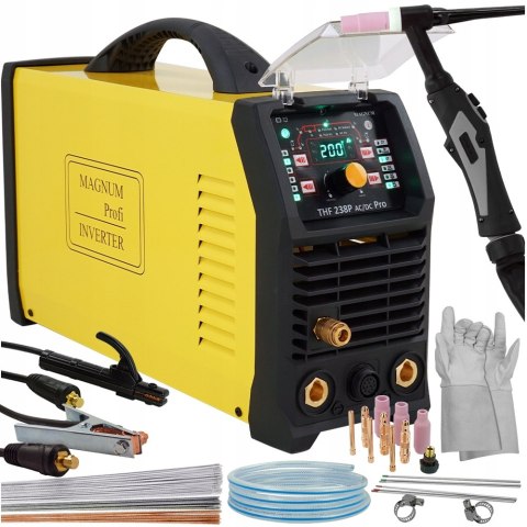 Spawarka Magnum TIG AC DC THF 238 Pro 200 A HF Aluminium Puls PUNKT IGBT