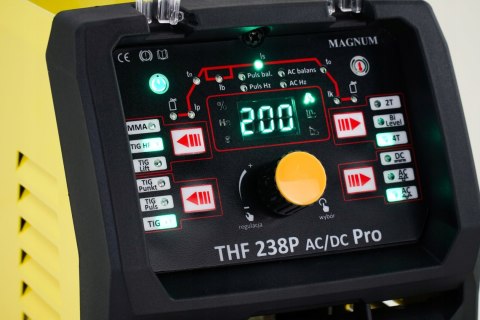 Spawarka Magnum TIG AC DC THF 238 Pro 200 A HF Aluminium Puls PUNKT IGBT