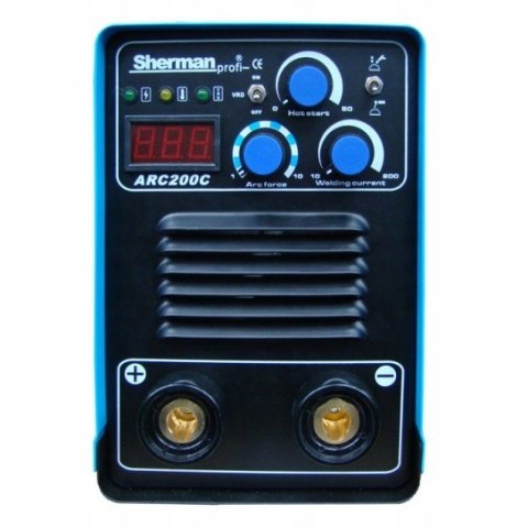 Spawarka inwertorowa Sherman 10-200 A 230 9,4 kVA MMA ARC 200C