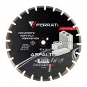Tarcza diamentowa tnąca 1A1RSS C1S 400mm 25,4-F4mm ASFALTO FERRATi