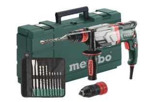METABO MŁOTOWIERTARKA 1100W 3,4J + DODATKOWY UCHWYT KHE 2860-2 QUICK + ZESTAW WIERTEŁ I DŁUT 10 elem