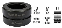 YATO MATRYCE ZAPASOWE DO ZACISKARKI DO RUR PEX-AL-PEX YT-21735 TYP U 25MM