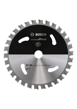 BOSCH PIŁA TARCZOWA STANDARD STAL 136x15,875x30z ACCU