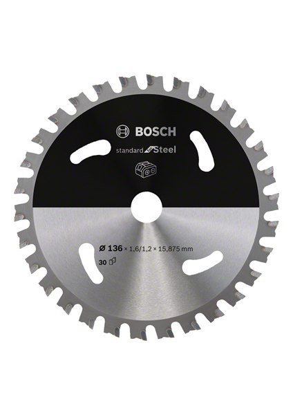 BOSCH PIŁA TARCZOWA STANDARD STAL 136x15,875x30z ACCU