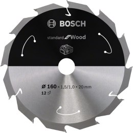 BOSCH PIŁA TARCZOWA STANDARD WOOD ACCU 160x20x12z