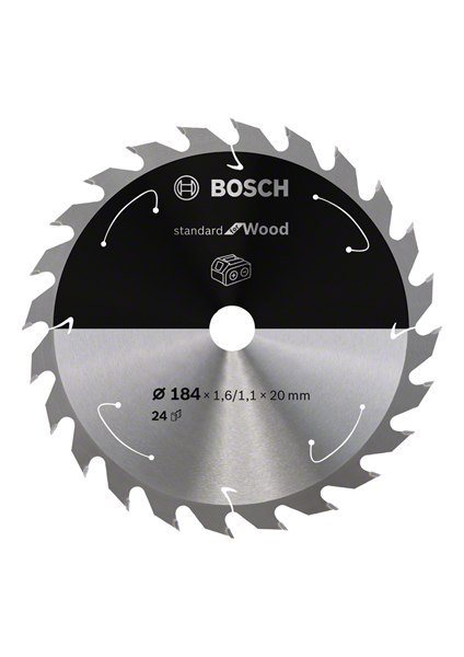 BOSCH PIŁA TARCZOWA STANDARD WOOD ACCU 184x20x24z