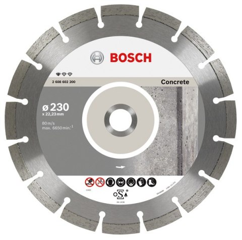 BOSCH TARCZA DIAMENTOWA* 230x22 SEGMENTOWA CONCRETE