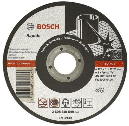BOSCH TARCZA DO METALU 125mm x 1,0mm x 22mm RAPIDO EXPERT FOR INOX