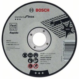 BOSCH TARCZA DO METALU 125mm x 1,0mm x 22mm STANDARD FOR INOX