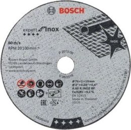 BOSCH TARCZA DO METALU 76mm x 1,0mm x 10mm INOX EXPERT 5szt