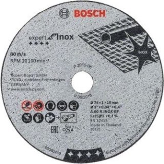 BOSCH TARCZA DO METALU 76mm x 1,0mm x 10mm INOX EXPERT 5szt