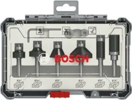 BOSCH ZESTAW FREZÓW 6szt. UCHWYT 1/4 TRIM & ENDING