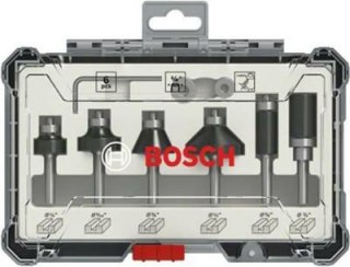 BOSCH ZESTAW FREZÓW 6szt. UCHWYT 1/4 TRIM & ENDING