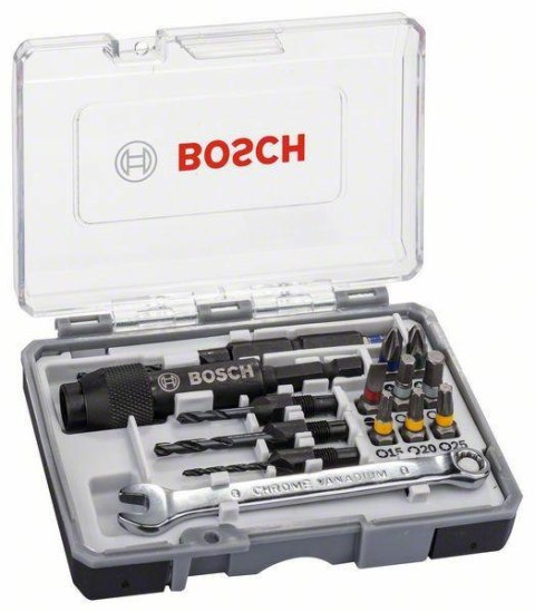 BOSCH ZESTAW WIERTEŁ+KOŃCÓWKI 20szt.