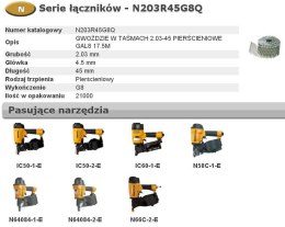 BOSTITCH GWOŹDZIE N55 2,03-45 R GAL8 Q 21M ...