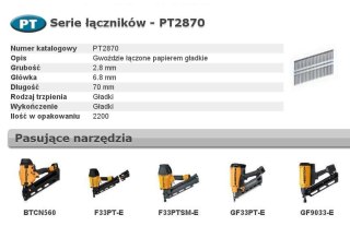 BOSTITCH GWOŹDZIE PT 33` 70mm