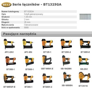 BOSTITCH SZTYFTY BT13 25mm 5M 18GA