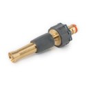 BRADAS DYSZA REGULOWANA MOSIĘŻNA GW 3/4" Z PRZYŁĄCZEM NA KRAN GZ 3/4" 10cm BRASS SOFT