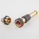 BRADAS DYSZA REGULOWANA MOSIĘŻNA GW 3/4" Z PRZYŁĄCZEM NA KRAN GZ 3/4" 10cm BRASS SOFT