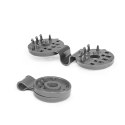 BRADAS KLIPS DO MOCOWANIE SIATEK CIENIUJĄCYCH SZARY /10szt. BUNGEE CORD CLIPS