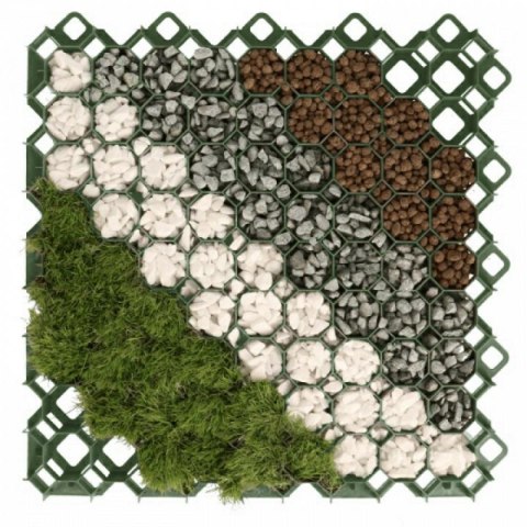BRADAS KRATKA OGRODOWA ZIELONA 40mm /60cm x 60cm MULTI GRID