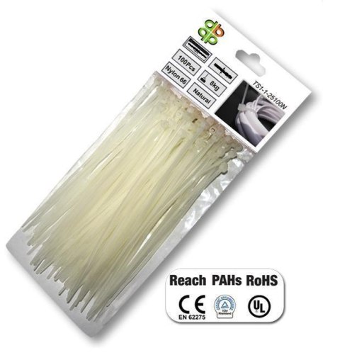 BRADAS OPASKA PLASTIK BIAŁA 3,6x200/100szt