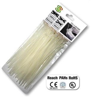 BRADAS OPASKA PLASTIK BIAŁA 4,8x250/100szt