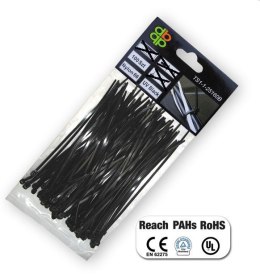 BRADAS OPASKA PLASTIK CZARNA 3,6x200/100szt