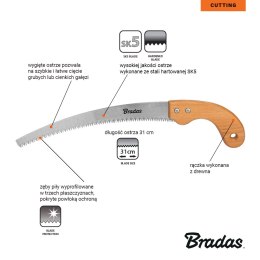 BRADAS PIŁA OGRODNICZA V-SERIES WOOD 310mm
