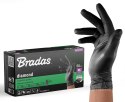 BRADAS RĘKAWICE NITRYLOWE DIAMOND CZARNE XL 9-10 /50szt.