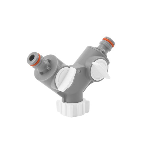 BRADAS ROZDZIELACZ 2-DROŻNY GW 3/4" Z ZAWORAMI /WHITE LINE