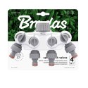 BRADAS ROZDZIELACZ 4-DROŻNY GW 1"- 3/4" SOLID Z ZAWORAMI /WHITE LINE