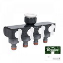 BRADAS ROZDZIELACZ 4-DROŻNY GW 1"- 3/4" Z ZAWORAMI /WHITE LINE