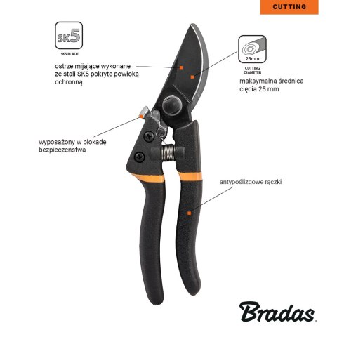 BRADAS SEKATOR OGR.V-SERIES-D OSTRZE MIJAJĄCE SK5 STAL