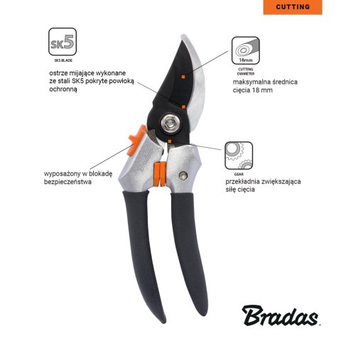 BRADAS SEKATOR OGR.V-SERIES OSTRZE MIJAJĄCE SK5 STAL