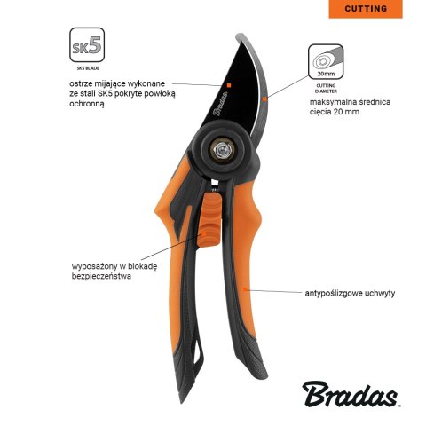 BRADAS SEKATOR OGR.V-SERIES OSTRZE MIJAJĄCE SK5