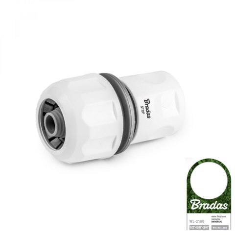 BRADAS SZYBKOZŁĄCZE UNIWERSALNE 1/2", 5/8", 3/4" STOP /WHITE LINE