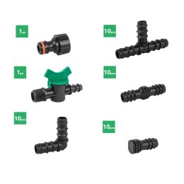 BRADAS ZESTAW AKCESORIÓW DO LINII KROPLUJĄCEJ 16mm /42szt.