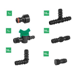 BRADAS ZESTAW AKCESORIÓW DO LINII KROPLUJĄCEJ 16mm /42szt.