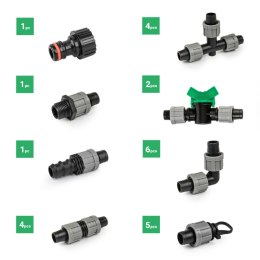 BRADAS ZESTAW AKCESORIÓW DO TAŚMY KROPLUJĄCEJ 16mm /24szt.