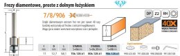 CMT FREZ HM I=11 D=12,7 DOLNE ŁOŻYSKO DIAMENTOWY.