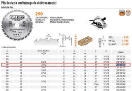 CMT PIŁA TARCZOWA HM 180x30x2,6/1,6 Z=40 CIĘCIE POPRZECZNE, WYKAŃCZAJĄCE
